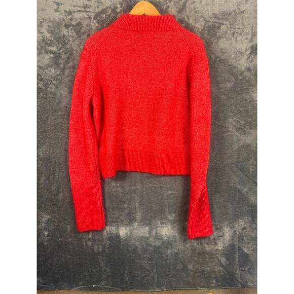 NWT H&M mohair-blend fine-knit sweater Women’s Medium Red - Picture 2 of 8